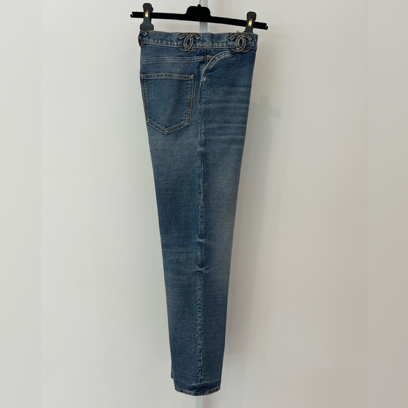 CHANEL 24S RUNWAY CC BLUE JEANS SIZE FR 36 / US 4 NWTS! - Picture 6 of 17